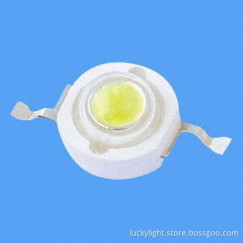 1W High-power LED, Red with 620nm Wavelength, Peak Current of 350mA, 40lm Lumen
